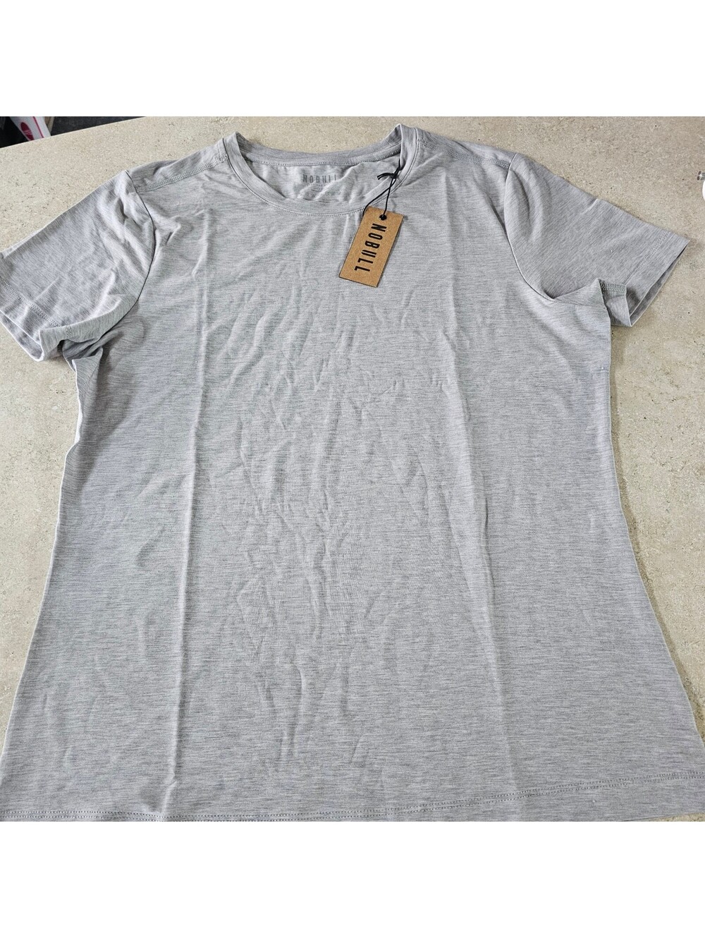 NOBULL Gray Performance T-Shirt sz L